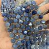 Estrella de seis puntas de 10 mm pastel redondo piedra natural cuentas sueltas semiacabadas corte duro redondo accesorios al por mayor para collar pulsera DIY