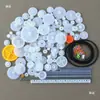 Conjunto de Acessórios de Engrenagens Plásticas Pinhão de Nylon Polias DIY Feito à Mão Pacote de Brinquedo de Motor Pequeno Carro Pequeno