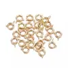 Material de Cobre Broche de Resorte 6mm Accesorios para Joyería DIY Collar Broche de Resorte Redondo Accesorios para Joyería Fabricante Venta al por Mayor