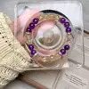 Pulsera de Cristal de Torre Amarilla de Amatista Natural, Simple, Moderna y Versátil, Pulsera DIY como Regalo para Mejores Amigas