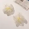 Accesorios de Flor de Perla de Organza Exquisitos Hechos a Mano Estilo Coreano Accesorios para Ropa Parches de Tela Broche Accesorios de Flor