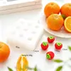 Juguetes pequeños de comida hechos a mano: fruta, fresas, duraznos, tomates, calabazas, juguetes blanditos, moldes de silicona de grado alimenticio