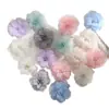 Flores de Tecido Tridimensionais de Organza, Flores Artificiais para Acessórios de Cabelo Artesanais DIY, Materiais para Grampos, Roupas, Enfeites de Flor para Chapéu de Palha