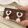 Hermosos pendientes de perlas retro franceses, pendientes de alta calidad para mujer, ahora diseño exquisito, pendientes de moda simples.