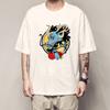 Camiseta de Verano para Hombre de Una Pieza Estampada Luna Ligera Oda Manga Corta y Bestias Campesinas Kedo Animación Ropa Circundante