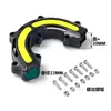 Parachoques de Motocicleta Bloque Anticolisión Vehículo Eléctrico Parachoques Cabeza de Goma Anticaída Almohadilla Protectora Engrosada Universal Bloque Reflectante