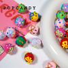 Pulsera de cuentas pintadas a mano con forma de lazo, hecha a mano, para niña, colorida y bonita, para teléfono móvil, con colgante y cadena.