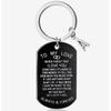 Colar de Chaveiro de Aço Inoxidável TO MY LOVE Valentine's Day Lover Couple Military Brand Pendant Pode ser Gravado