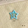 Presilha de Cabelo Estrela Dopamina Y2K Presilha de Cabelo Estrela de Cinco Pontas Fofa para Meninas Presilha de Cabelo Cor Doce Ins Presilha BB Presilha para Franja