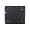 Base para bolso tejido DIY cuadrada de 18 cm 64 agujeros patrón de cruz accesorio de base para bolso hecho a mano placa base de cuero PU