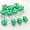 Pintura Acrílica Colorida Cuentas de Hueso con Agujero Cuentas Sueltas Pulsera de Abalorios Hecha a Mano Material para Colgar en Bolsos Accesorios de Joyería