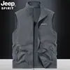 Chaleco para Hombre para Uso al Aire Libre, Chaleco Outdoor Casual con Cuello Alto, Chaqueta de Nuevo Estilo, Chaleco Reversible Otoño e Invierno