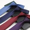 Corbata de hombre lisa de 8 cm negra azul roja gris trabajo profesional negocios novio seguridad corbata al por mayor