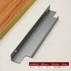 Puxador de Borda Selada Embutido para Guarda-Roupa, Sem Furo, Fácil de Instalar, Puxador em Liga de Alumínio Anodizado para Gaveta, Guarda-Roupa, Porta de Armário