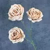 Flores Artificiales Rosas de 3 Cabezas Diseño de Escena de Boda Decoración del Hogar Flores de Seda Hechas a Mano Adornos de Flores Artificiales Transfronterizos Venta al por Mayor