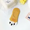 Calcetines de Garra de Gato de Dibujos Animados Estilo Coreano Calcetines Invisibles de Boca Baja Calcetines Cortos Nuevos de Primavera y Verano Calcetines Invisibles con Talón Dispensador Calcetines Tipo Barco para Mujer