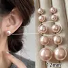 Pendientes de Perla Rosa de Alta Calidad con un Diseño de Nicho de Alta Gama, Lujo Ligero, Estilo Versátil y Popular, Pendientes y Accesorios para Orejas al por Mayor
