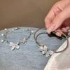 2024 nuevo grava poco profunda perla de mariposa viento frío verano lujo ligero nicho alta sensación pulsera pulsera