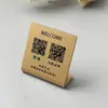Sinal de código de pagamento, sinal de exibição de código QR de pagamento, sinal de pedido com código de escaneamento em acrílico, cartão de número de mesa, vestuário
