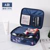 Nova Bolsa de Cosméticos AB Estilo Coreano Bolsa de Armazenamento para Viagem Caixa Grande Capacidade Portátil Necessaire Divisória Bolsa de Cosméticos Portátil