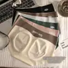 Ropa Interior para Niñas Yoga Sin Marcas de Seda Helada Bloques de Color, Transpirable, Entrepierna Extendida, Verano Ligero para Estudiantes que Levantan Cadera