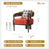 Sillón francés retro de madera maciza para sala de estar, sillón de tela para apartamento pequeño, hotel, casa de familia, balcón, sillón de ocio.