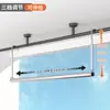 Barra telescópica para secar ropa para balcón de casa, tendedero ajustable, acero inoxidable, sin taladro, herramienta simple para secar edredones