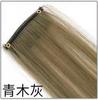 Postizo de Color Peluca Postizo Extensión de Cabello Colgante de Oreja Pieza de Cabello Teñido Cabello Artificial Peluca Decolorada Femenina Seda de Alta Temperatura Cabello Rizado Cabello Lacio