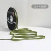 Cinta de Regalo de 2.5cm Lazo Color Sólido Materiales para Decoración de Pasteles Cinta de Flores Cinta de Satén Venta al por Mayor