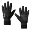Luvas térmicas forradas com fleece para outono e inverno para homens e mulheres, compatíveis com tela sensível ao toque, adequadas para esportes ao ar livre e ciclismo