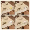Mantel estilo caricatura Wabi-Sabi, impermeable y resistente al aceite, funda lavable para mesa de comedor, nuevo diseño 2026, estética de lujo ligero y alta gama, adecuado para mesas de centro