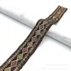 Renda Bordada Estilo Étnico Lantejoula Fita Renda Código de Barras Acessórios de Renda Dourada Africanos