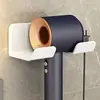 Suporte para Secador de Cabelo, Rack de Secador de Cabelo de Banheiro Montado na Parede Sem Perfuração, Prateleira de Armazenamento para Banheiro