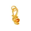 Plata S925 Chapada en Oro Ágata Rojo del Sur Incrustado Hebilla Pequeña en Forma de S de Loto Accesorio DIY Moda Nuevo Estilo Chino Hebilla de Loto Accesorio Pequeño