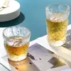 Taza de vidrio creativa con alto valor estético, adecuada para uso doméstico, taza de leche, taza glaciar con diseño de árbol, taza para café y cerveza