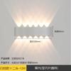 Lámpara de pared LED para exteriores, luminosa, impermeable, con luz de fondo, decoración, lámpara de pared de aluminio con inducción infrarroja del cuerpo humano de Amazon