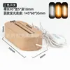 Base redonda de madera maciza para luz de noche de cristal, base luminosa para luz de noche, piedra de aromaterapia, base de madera luminosa LED