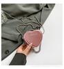 2026 Fresco y Elegante Nuevo Diseño de Nicho Bolso de Hombro con Cadena en Forma de Corazón Mini Casual Bolso Cruzado Simple