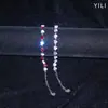 Pulsera de Acero Inoxidable con Corazón de Cristal 2026 para Mujer, Elegante y Versátil, Modelo de Transmisión en Vivo de Tiktok al por Mayor