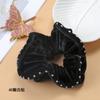 Venta al por mayor de moda coreana cuerda para el cabello de diamantes pedrería bola de cola de caballo accesorios para el cabello Perla mujeres Diamante Anillo para el cabello cuerda para el cabello