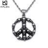 Collar de acero de titanio retro de estilo hip-hop punk callejero con colgante de calavera para hombre, suministro de comercio exterior transfronterizo entre Europa y Estados Unidos, venta al por mayor