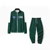Ropa Deportiva Infantil Otoño Cuello Alto Cremallera Sudadera Verde Oscuro Azul X-O Nuevo Conjunto Digital Más Pieza Individual