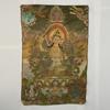 Pintura de Tara Verde Núcleo Thangka Pintura Colgante para Sala de Estar Fabricante Venta al por Mayor Antiguo Tíbet Buddha Bordado Núcleo de Pintura Antiguo Nostálgico