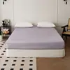 Sábana bajera de algodón de fibra larga de Xinjiang de 100 hilos, Cubre cama de satén de algodón puro, Protector de colchón, Cubre cama