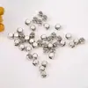Cuentas de Cobre con Superficie Lisa, Cuentas Cuadradas Biseladas, Cuentas Cuadradas con Esquinas Redondeadas, Pulseras con Cuentas para Manualidades, Collares, Cuentas Espaciadoras Cubo de Azúcar con Agujero Grande, Accesorios
