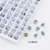 Dongzhou Diamante Cristal Morado Lavanda Para Uñas Boutique de Diamantes Fondo Puntiagudo Cristal K9 Mariposa Popular en Internet Accesorios Populares para Uñas