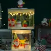 Luz de Noche de Cubo Rubik Navideño Regalo Hecho a Mano Materiales Pequeños Espejo Rompecabezas Pequeño