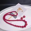 Regalo del Día de la MadreCollar de Cinabrio de Alto Contenido, Cadena de Arena Dorada Morada, Cadena para Clavícula Regalo para Mejor Amiga, Madre, Pareja