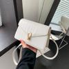 Bolso de Hombro Color Sólido Patrón Cocodrilo Cadena Bolso de Mujer 2023 Otoño Nuevo Moda Bolso Cruzado Estilo Coreano Bolso Cuadrado Pequeño de Mujer