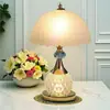 Lámpara de Mesa de Cristal de Lujo Ligero Yusheng Lámpara Moderna Europea para Dormitorio Mesita de Noche Lámpara Decorativa Romántica para Dormitorio Europeo